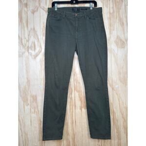 Jen7  7 for all mankind ankle skinny army green size 12